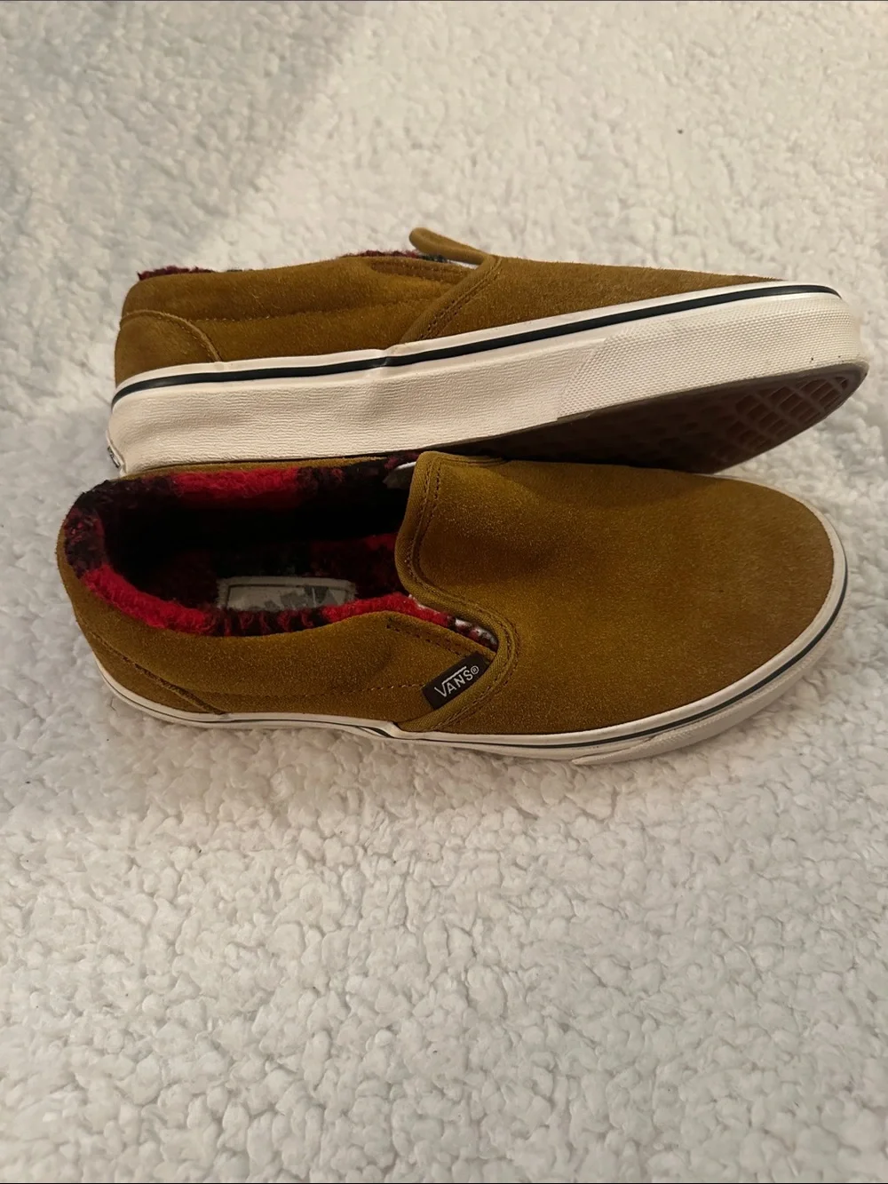 Vans Camel Suede Slip-On ‘Cozy Hug’